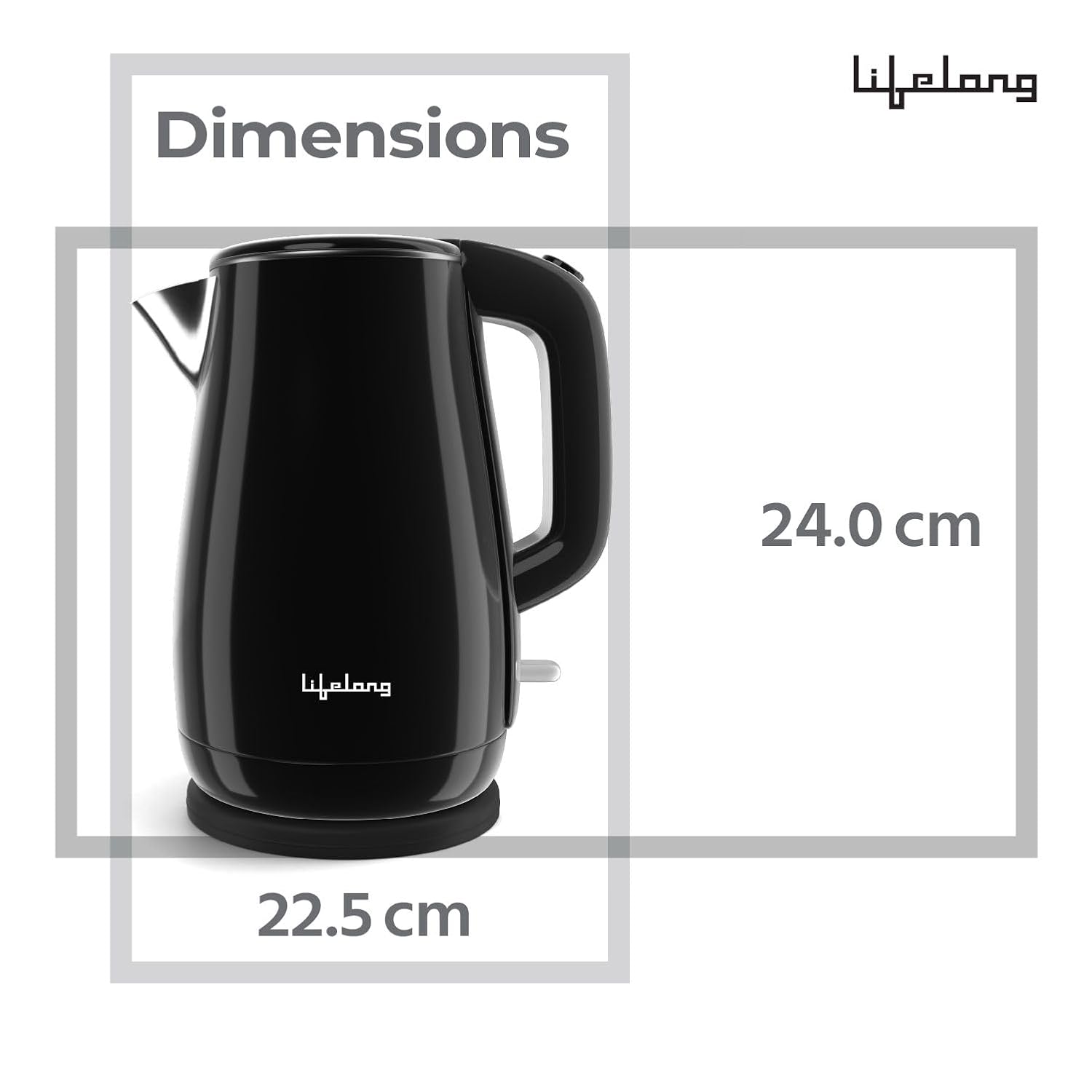 Lifelong Electric Kettle 1.5 Litre LLEKP02